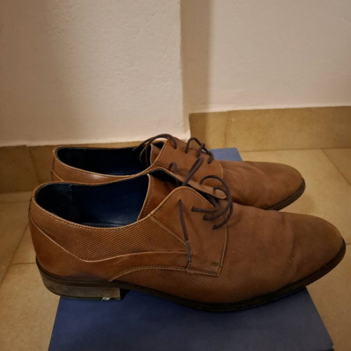 Damiani shoes used, brown, size 43, derby style
