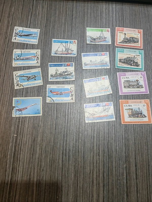 Cuban stamp collection 15 pieces like new