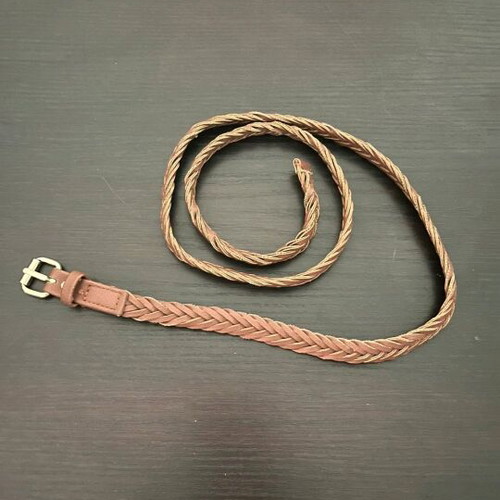 H&M belt brown thin braided like new, 100cm