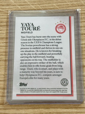 Αριθμημένη κάρτα Yaya Toure Rookie Champions League Ολυμπιακός 99/99 καινούργιο