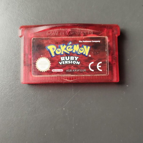 Pokemon Ruby Gameboy Advance cartridge used with replaced battery