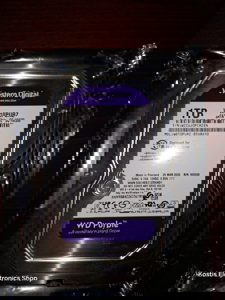 WD Purple 1TB - Диск за наблюдение