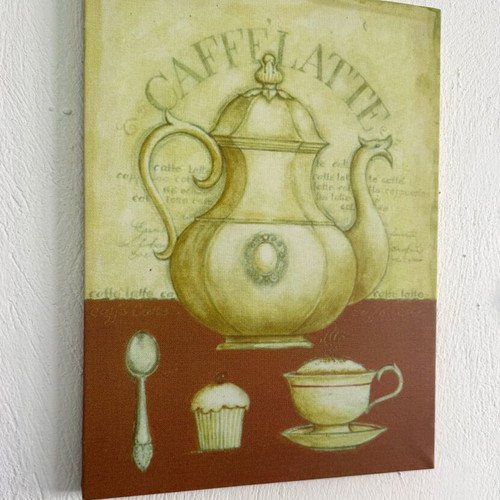 Canvas print Caffe Latte vintage aesthetic new