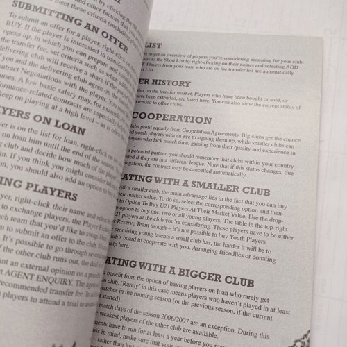 FIFA Manager 07 game manual used
