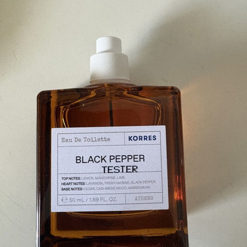 Korres Black Pepper Eau De Toilette 50ml new men's fragrance