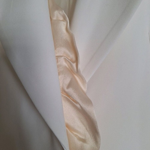 Lucille white short jacket with beige details like new