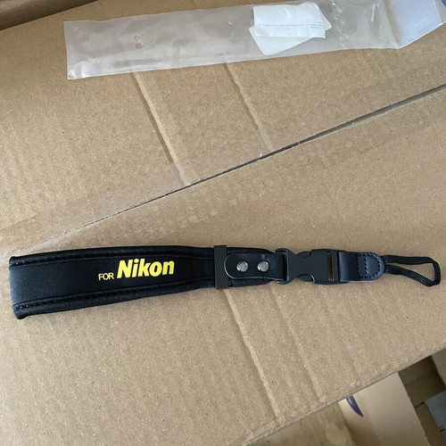 Nikon wrist strap with logo
