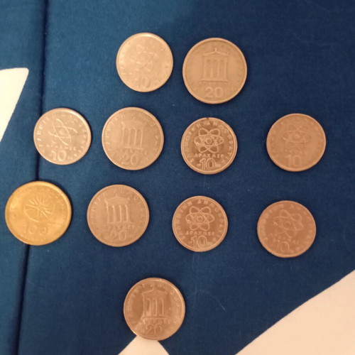 Greek drachma coins new
