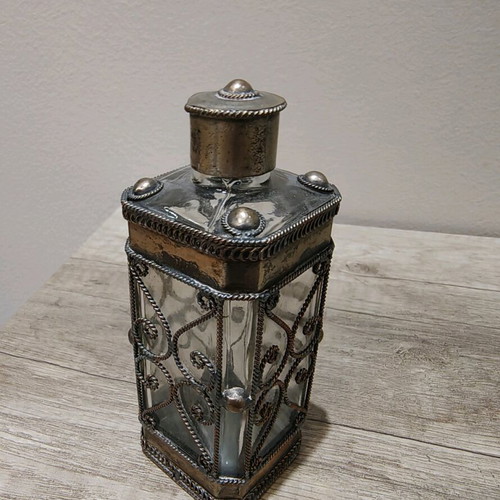 Old perfume bottle used