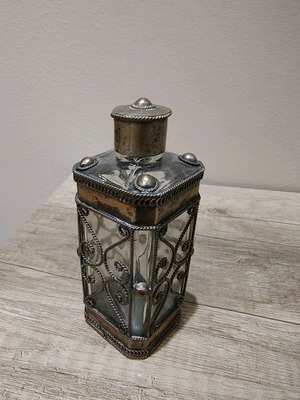 Old perfume bottle used