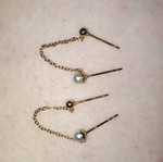 Double earrings used without clasp