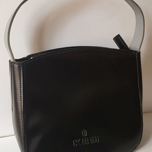 KEM Vintage leather handbag like new, black