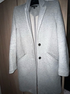 Zara gray coat like new knee-length, size XS