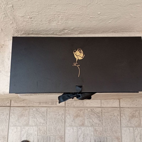 Set of hearts with roses and teddy bear like new