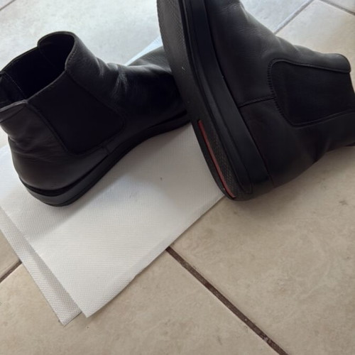 Prada Linea Rosa ankle boots like new, men's size 43, black