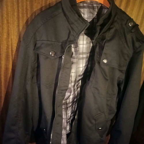 Men's jacket 5XL INTL new, fits like 3XL, black