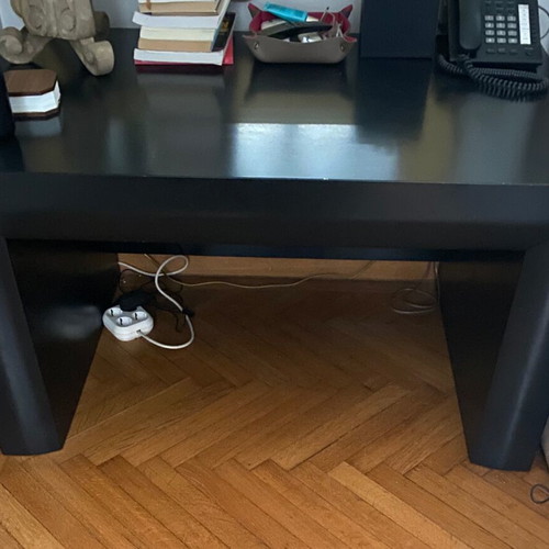 Nightstands set like new, black lacquer, 2 pieces
