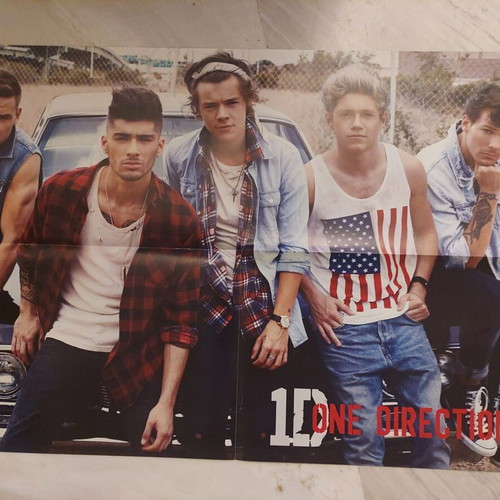 Ariana Grande & One Direction poster used, size 57x41