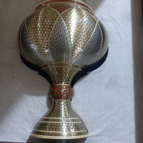 Persian handmade container for chocolates new Aghajani rare
