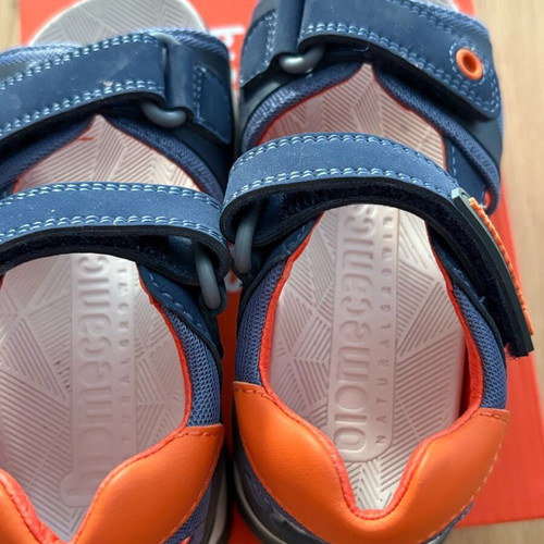 Biomecanics sandals like new, leather, size 25, blue orange