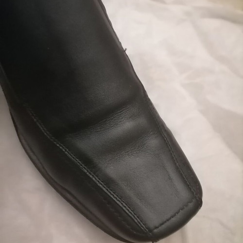 Robinson men's leather slip-on shoes like new, black, size 41
