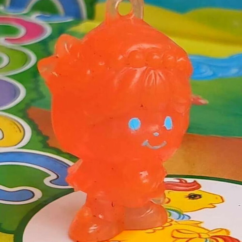 Vintage Greek Charmkins rare pink mini figure Hasbro like new