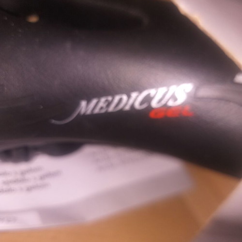 Wittkop Medicus bicycle saddle new black with gel 260mm-210mm
