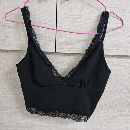 Bershka top size Medium like new, black