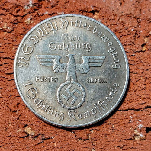 Der Fuhrer Adolf Hitler Coin used, Third Reich