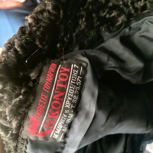 Astrakhan fur black like new
