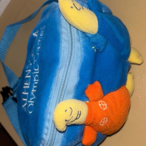Plush Waist Bag Children Athens 2004 Olympic Games Phoebus and Athena like new