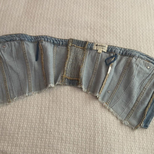 Attrattivo denim top S like new, black and blue