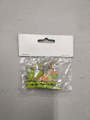 Craft clothespins bunny design 4.5cm set of 2 new