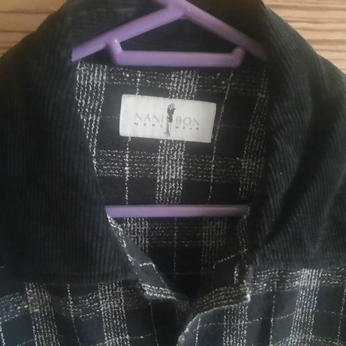 Nani Bon men's shirt used, size L, black and white