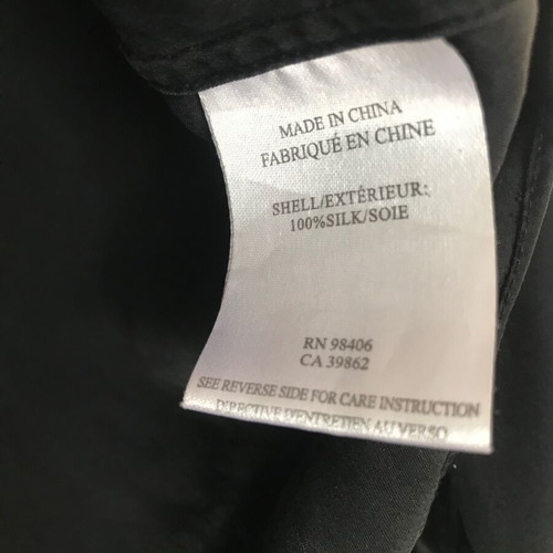 Theory silk shirt size L, like new, black