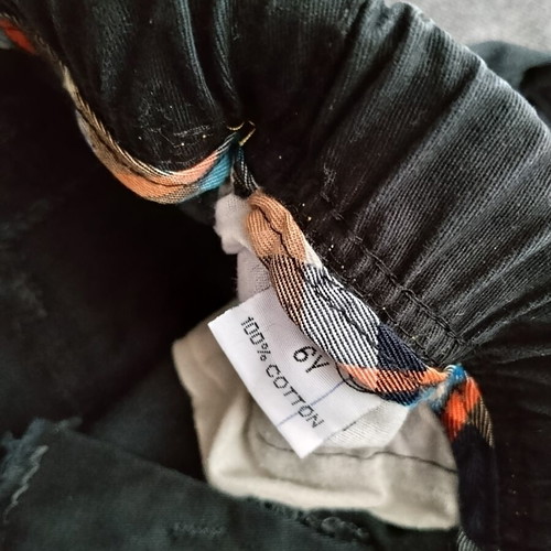 Black denim pants for boys, size 116 cm, age 6