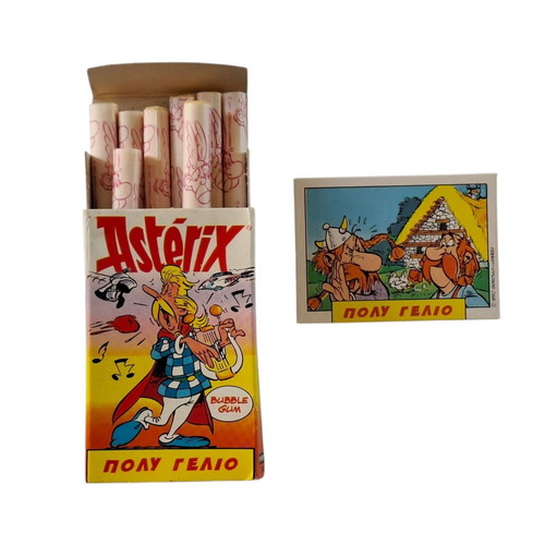Vintage Perfetti Asterix Bubble Gum New With Box And Collectible Card