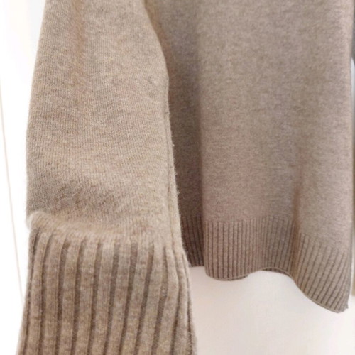 Massimo Dutti wool and cashmere turtleneck like new, S/M, beige-gray