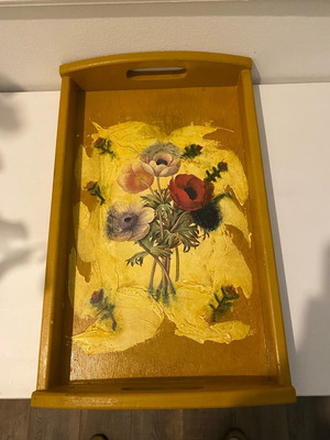 Hand-painted tray