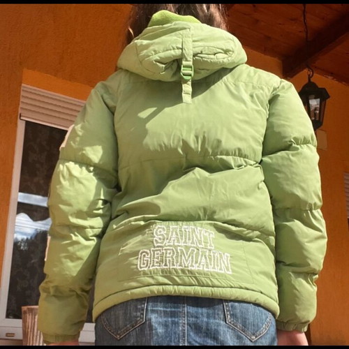 Saint Germain green quilted jacket used unisex oversized fit