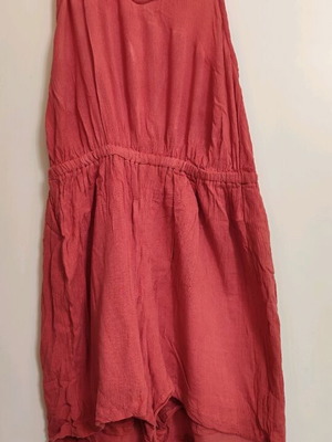 Pink Woman One-Piece Shortsuit like new, size Small, dusty apple color