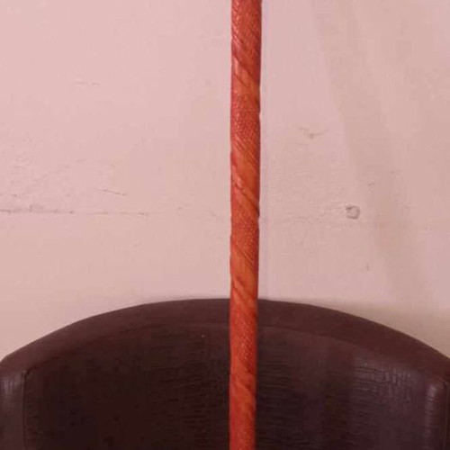 Wooden handmade walking cane used, height 90 cm