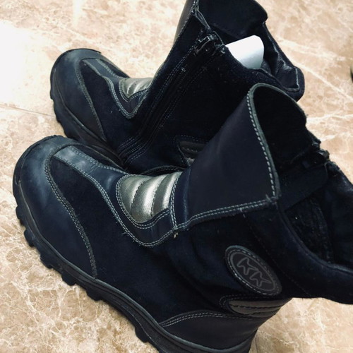 KK kids shoes used, blue boots size 34