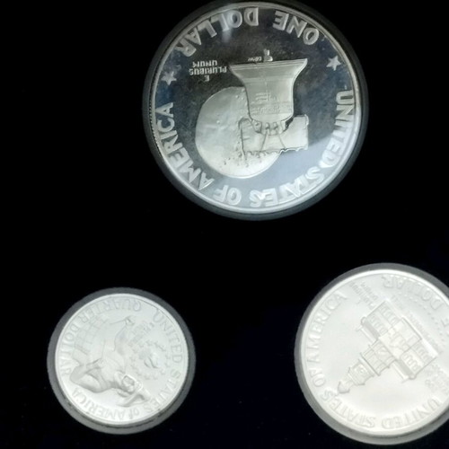 Commemorative set of 3 coins for 200 years of American state new