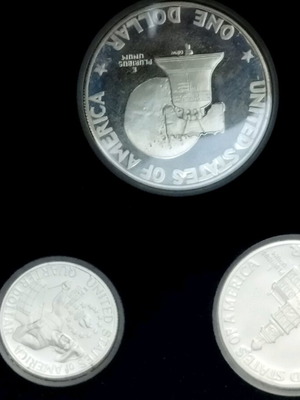 Commemorative set of 3 coins for 200 years of American state new