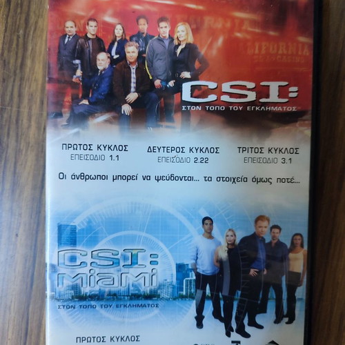 CSI DVD used with subtitles, crime series