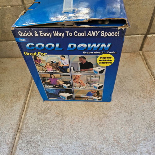 Φορητό μίνι air cooler υδρονέφωσης και υγραντήρας με τροφοδοσία USB καινούργιο