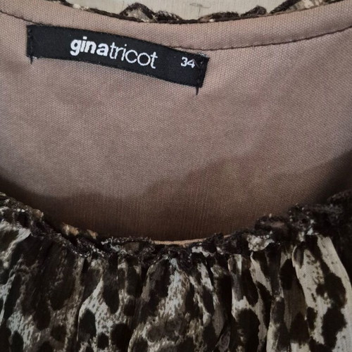 Gina Tricot Leopard Dress Medium Like New