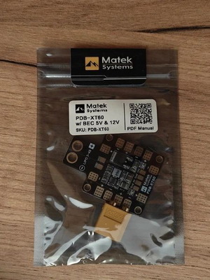 Matek Systems PDB-XT60 with BEC 5V & 12V and 2oz copper new