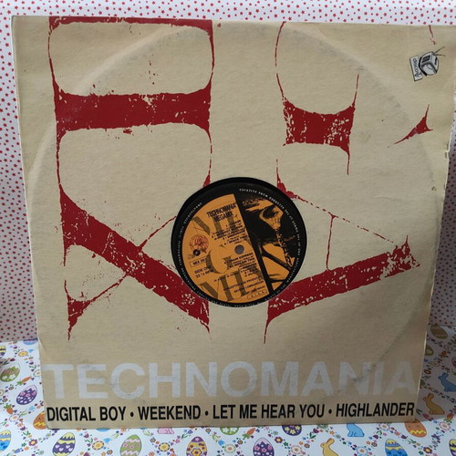 Technomania Megamix vinyl record used, electronic